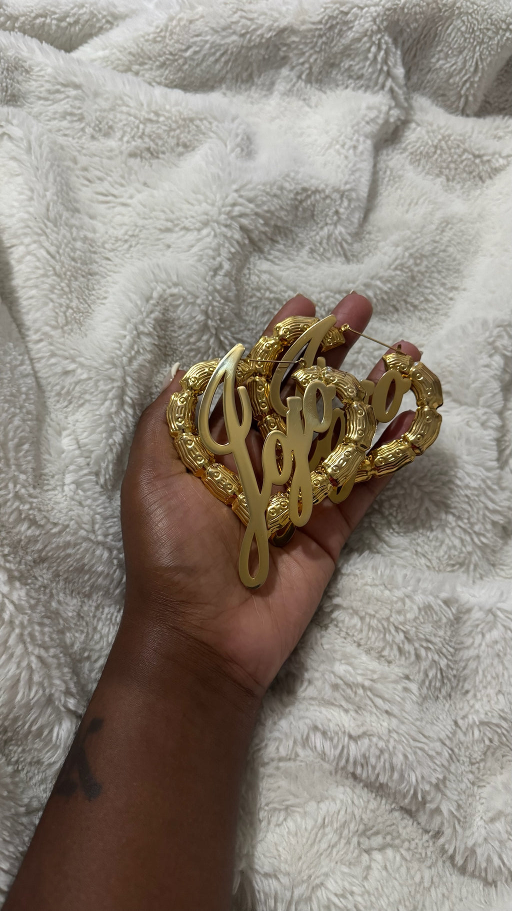 IT GIRL Custom Heart Hoops