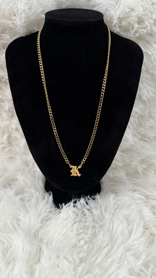 Hot Topic Custom Initial Pendant Necklace