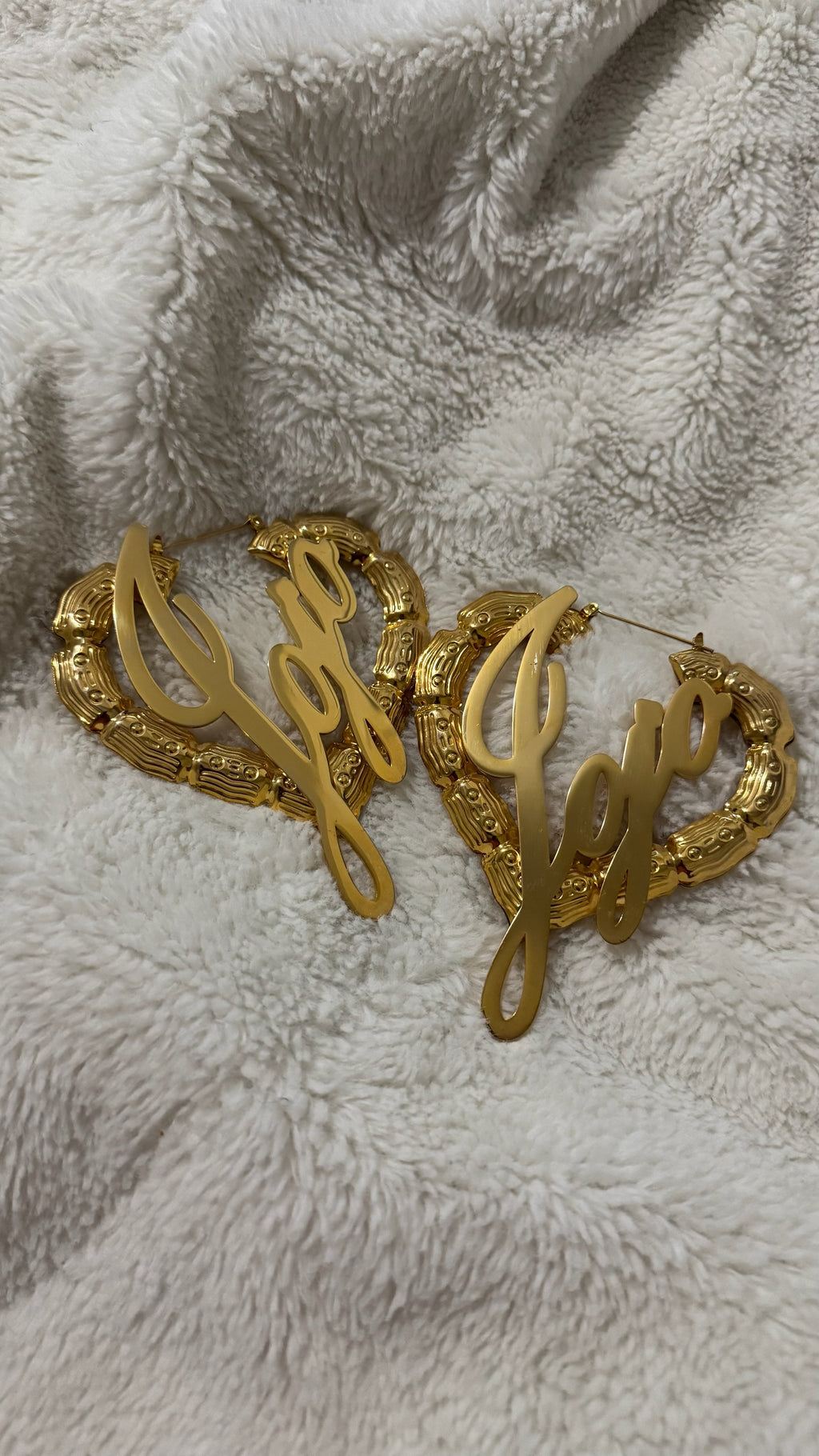IT GIRL Custom Heart Hoops