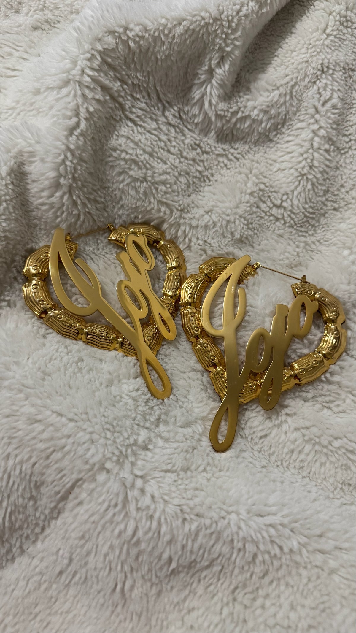 IT GIRL Custom Heart Hoops